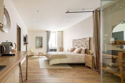 Апартаменты Studio Chic Avec Salon Et Terrasse Privee Туркуэн Экстерьер фото